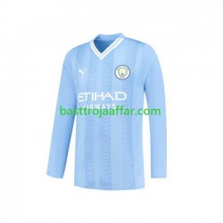 Manchester City Män Hemma Fotbollströja 2023-2024 Långärmad Manchester City Män Hemma Fotbollströja 2023-2024 Långärmad