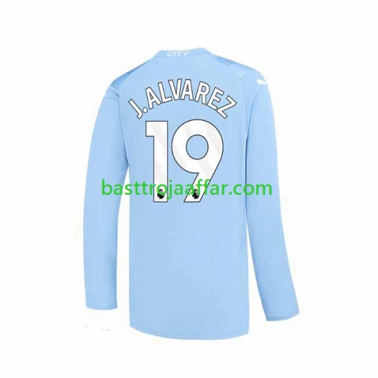 Manchester City J. ALVAREZ 19 Män Hemma Fotbollströja 2023-2024 Långärmad