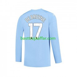 Manchester City Kevin De Bruyne 17 Män Hemma Fotbollströja 2023-2024 Långärmad Manchester City Kevin De Bruyne 17 Män Hemma Fotbollströja 2023-2024 Långärmad
