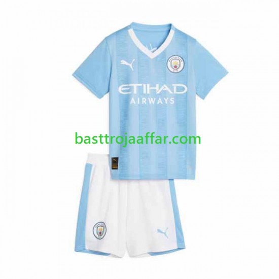 Manchester City Barn Hemma Fotbollströja 2023-2024 Kortärmad
