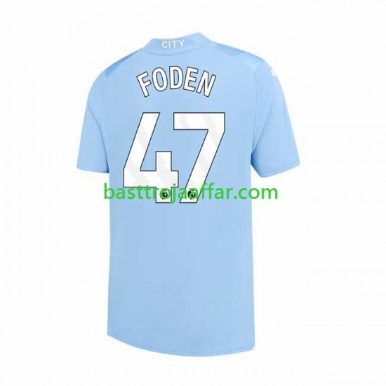Manchester City Phil Foden 47 Män Hemma Fotbollströja 2023-2024 Kortärmad