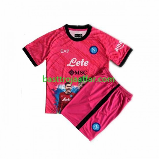 SSC Napoli Face Game Alex Meret 1 Målvakt Barn Hemma Fotbollströja 2022-2023 Kortärmad