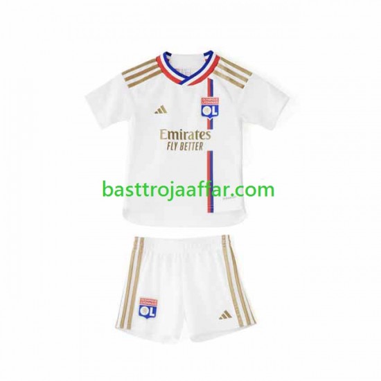 Olympique Lyonnais Barn Hemma Fotbollströja 2023-2024 Kortärmad