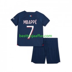 Paris Saint-Germain Mbappé 7 Barn Hemma Fotbollströja 2023-2024 Kortärmad Paris Saint-Germain Mbappé 7 Barn Hemma Fotbollströja 2023-2024 Kortärmad