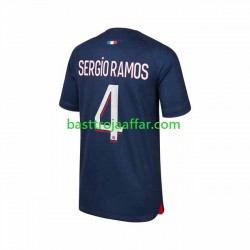 Paris Saint-Germain Sergio Ramos 4 Män Hemma Fotbollströja 2023-2024 Kortärmad