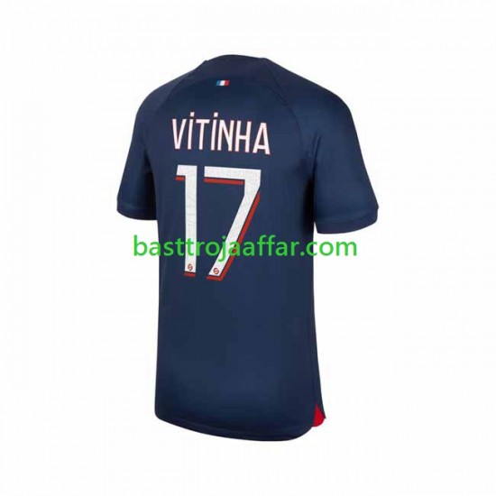 Paris Saint-Germain Vitinha 17 Män Hemma Fotbollströja 2023-2024 Kortärmad