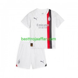AC Milan Barn Borta Fotbollströja 2023-2024 Kortärmad AC Milan Barn Borta Fotbollströja 2023-2024 Kortärmad