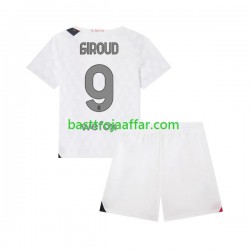 AC Milan Olivier Giroud 9 Barn Borta Fotbollströja 2023-2024 Kortärmad