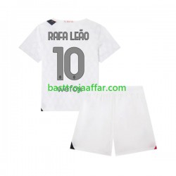 AC Milan Rafael Leao 10 Barn Borta Fotbollströja 2023-2024 Kortärmad