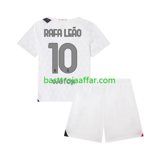 AC Milan Rafael Leao 10 Barn Borta Fotbollströja 2023-2024 Kortärmad