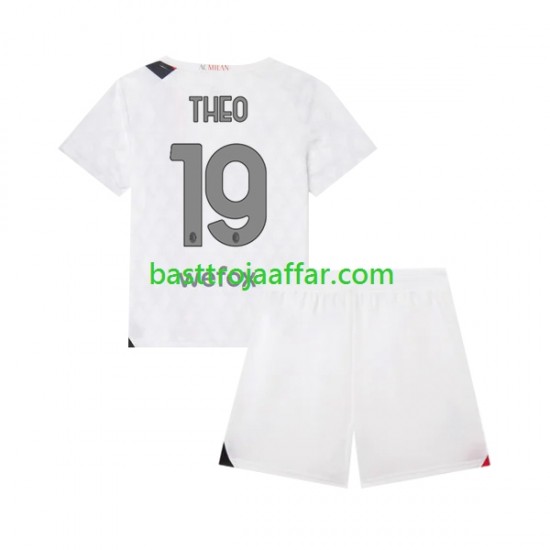 AC Milan Theo 19 Barn Borta Fotbollströja 2023-2024 Kortärmad