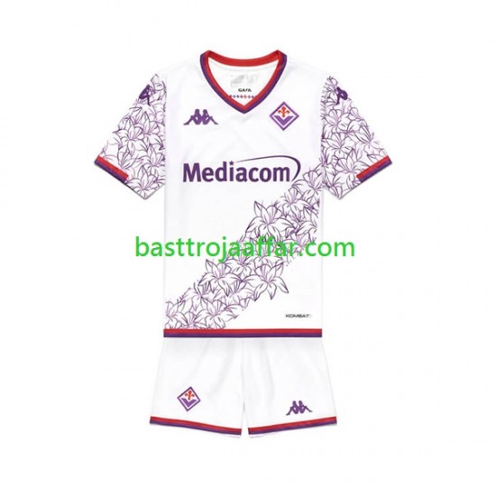 Fiorentina Barn Borta Fotbollströja 2023-2024 Kortärmad