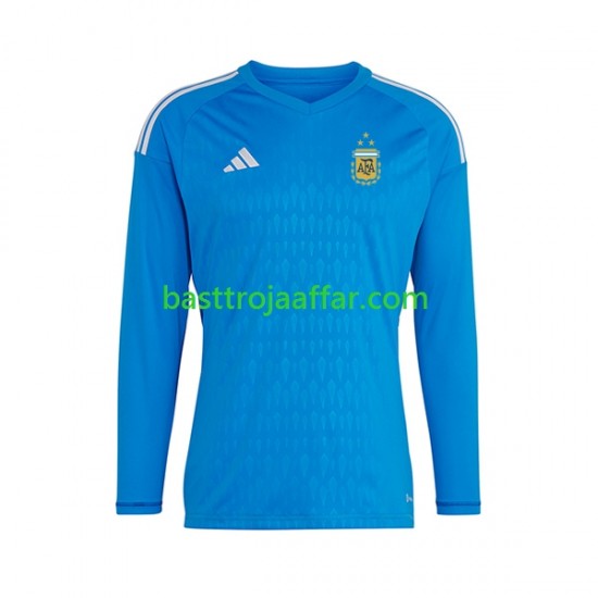 Argentina Målvakt Män Tredje Fotbollströja 2023 Långärmad