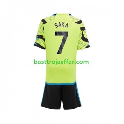 Arsenal Saka 7 Barn Borta Fotbollströja 2023-2024 Kortärmad