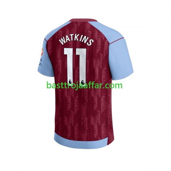 Aston Villa Ollie Watkins 11 Män Hemma Fotbollströja 2023-2024 Kortärmad
