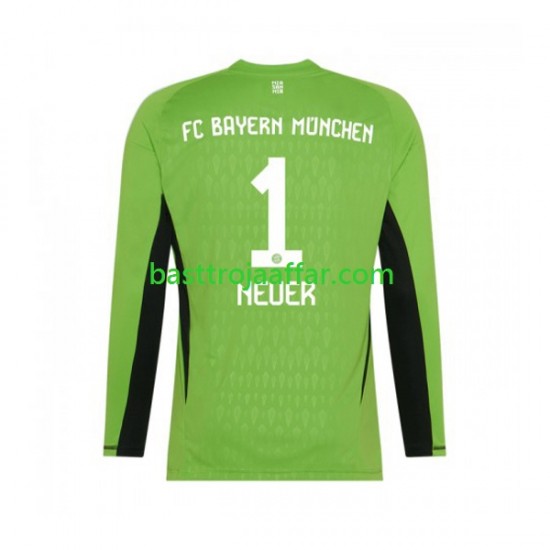FC Bayern München Manuel Neuer 1 Målvakt Män Borta Fotbollströja 2023-2024 Långärmad