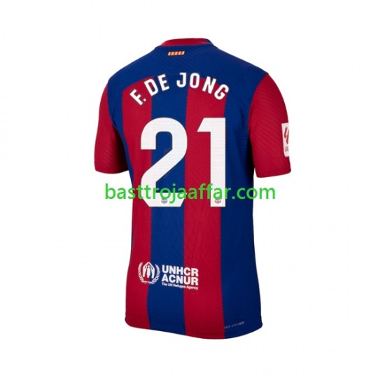 FC Barcelona Frenkie de Jong 21 Män Hemma Fotbollströja 2023-2024 Kortärmad