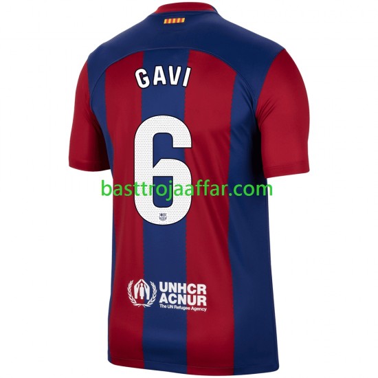 FC Barcelona Gavi 6 Män Hemma Fotbollströja 2023-2024 Kortärmad