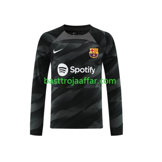 FC Barcelona Målvakt Män Borta Fotbollströja 2023-2024 Långärmad