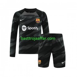 FC Barcelona Målvakt Barn Borta Fotbollströja 2023-2024 Långärmad
