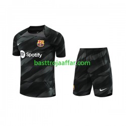 FC Barcelona Målvakt Barn Borta Fotbollströja 2023-2024 Kortärmad