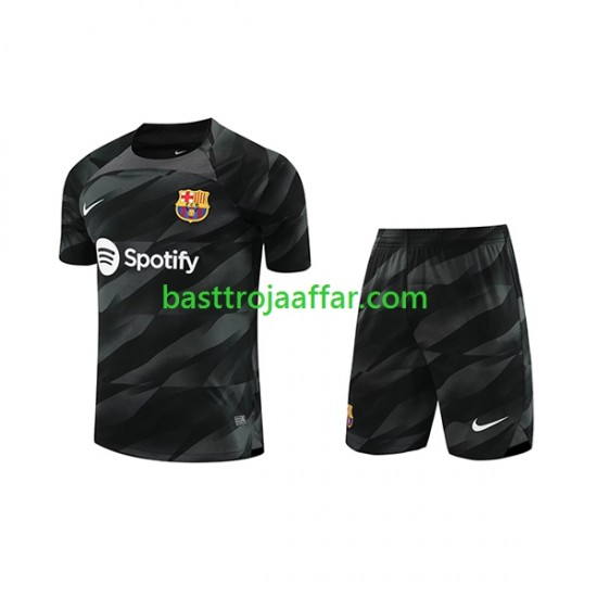 FC Barcelona Målvakt Barn Borta Fotbollströja 2023-2024 Kortärmad