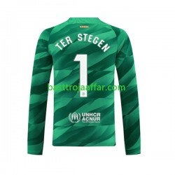 FC Barcelona Ter Stegen 1 Målvakt Män Hemma Fotbollströja 2023-2024 Långärmad