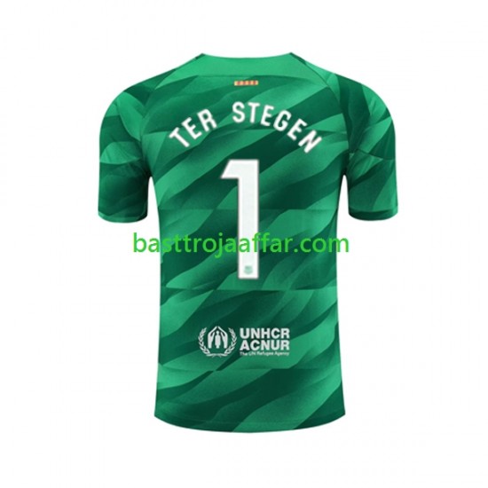 FC Barcelona Ter Stegen 1 Målvakt Män Hemma Fotbollströja 2023-2024 Kortärmad