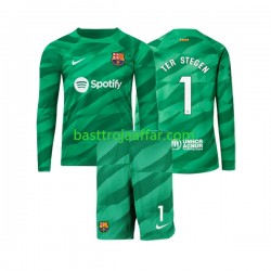 FC Barcelona Ter Stegen 1 Målvakt Barn Hemma Fotbollströja 2023-2024 Långärmad FC Barcelona Ter Stegen 1 Målvakt Barn Hemma Fotbollströja 2023-2024 Långärmad