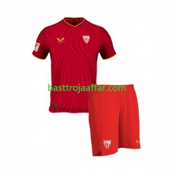 Sevilla FC Barn Borta Fotbollströja 2023-2024 Kortärmad Sevilla FC Barn Borta Fotbollströja 2023-2024 Kortärmad