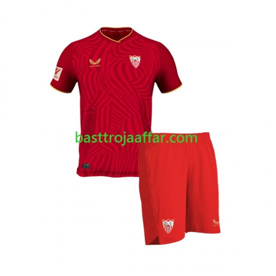 Sevilla FC Barn Borta Fotbollströja 2023-2024 Kortärmad