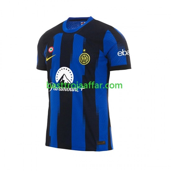 Inter Milan Män Hemma Fotbollströja 2023-2024 Kortärmad