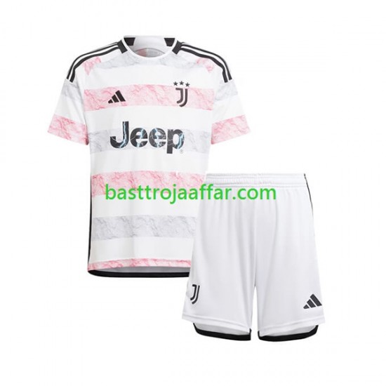 Juventus Barn Borta Fotbollströja 2023-2024 Kortärmad