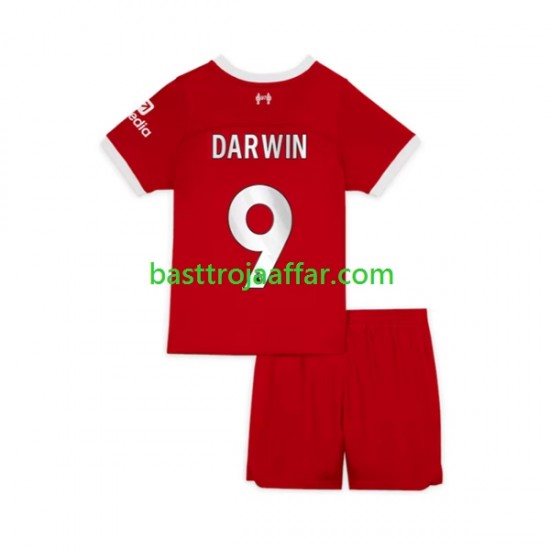 Liverpool Darwin Nunez 9 Barn Hemma Fotbollströja 2023-2024 Kortärmad