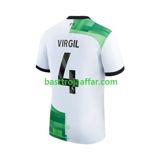Liverpool Virgil van Dijk 4 Män Borta Fotbollströja 2023-2024 Kortärmad