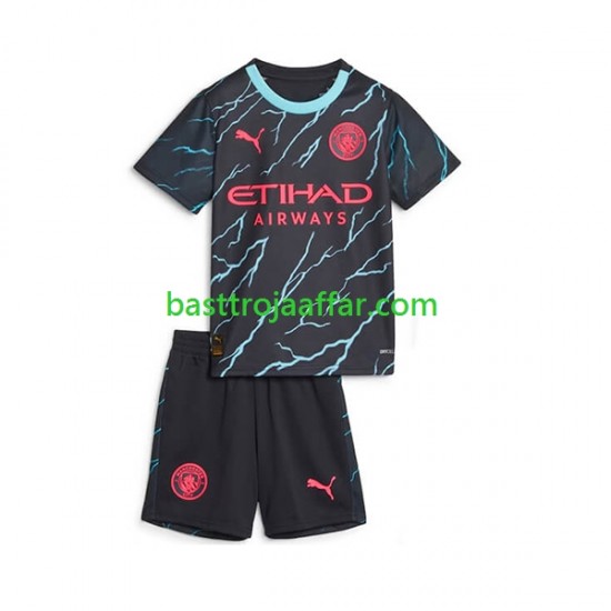 Manchester City Barn Tredje Fotbollströja 2023-2024 Kortärmad