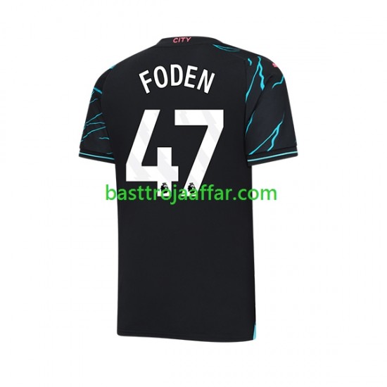 Manchester City Phil Foden 47 Män Tredje Fotbollströja 2023-2024 Kortärmad