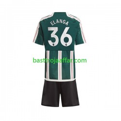 Manchester United Anthony Elanga 36 Barn Borta Fotbollströja 2023-2024 Kortärmad Manchester United Anthony Elanga 36 Barn Borta Fotbollströja 2023-2024 Kortärmad