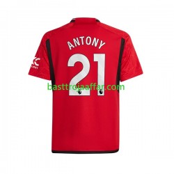 Manchester United Antony Matheus 21 Män Hemma Fotbollströja 2023-2024 Kortärmad
