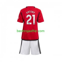 Manchester United Antony Matheus 21 Barn Hemma Fotbollströja 2023-2024 Kortärmad