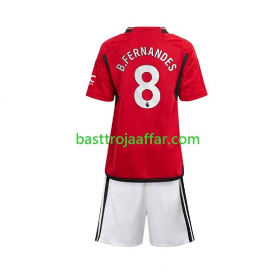 Manchester United B.Fernandes 8 Barn Hemma Fotbollströja 2023-2024 Kortärmad