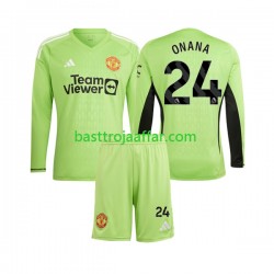 Manchester United Andre Onana 24 Målvakt Barn Hemma Fotbollströja 2023-2024 Långärmad Manchester United Andre Onana 24 Målvakt Barn Hemma Fotbollströja 2023-2024 Långärmad