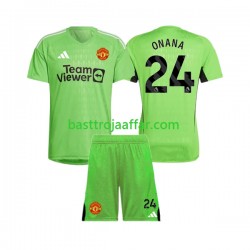 Manchester United Andre Onana 24 Målvakt Barn Hemma Fotbollströja 2023-2024 Kortärmad Manchester United Andre Onana 24 Målvakt Barn Hemma Fotbollströja 2023-2024 Kortärmad