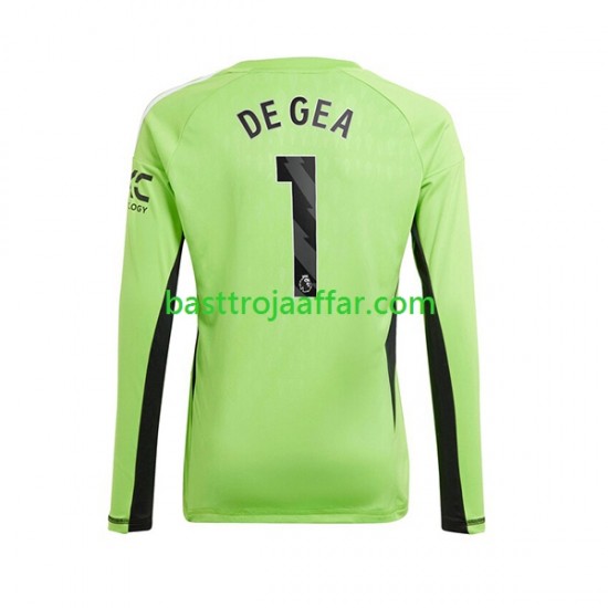 Manchester United De Gea 1 Målvakt Män Hemma Fotbollströja 2023-2024 Långärmad