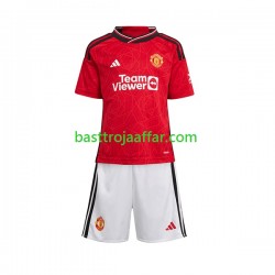 Manchester United Barn Hemma Fotbollströja 2023-2024 Kortärmad