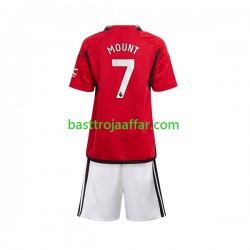 Manchester United Mount 7 Barn Hemma Fotbollströja 2023-2024 Kortärmad