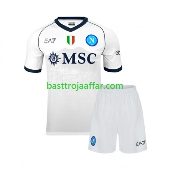 SSC Napoli Barn Borta Fotbollströja 2023-2024 Kortärmad