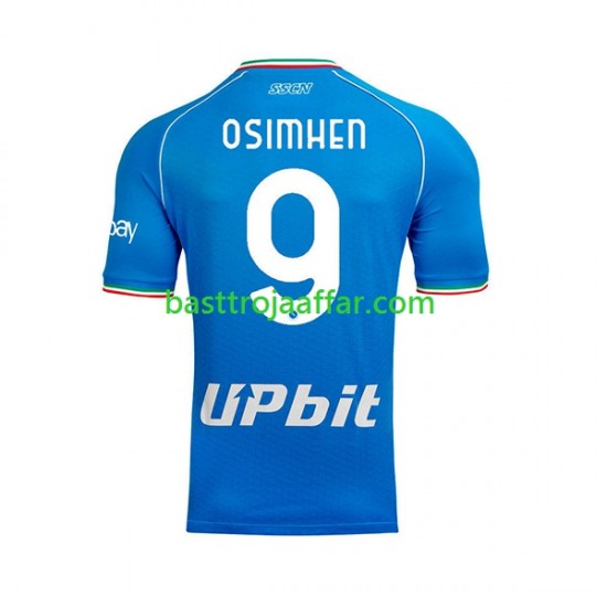 SSC Napoli OSIMHEN 9 Män Hemma Fotbollströja 2023-2024 Kortärmad