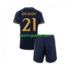 Real Madrid Brahim Diaz 21 Barn Borta Fotbollströja 2023-2024 Kortärmad