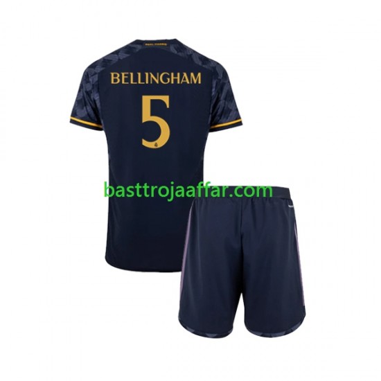 Real Madrid Jude Bellingham 5 Barn Borta Fotbollströja 2023-2024 Kortärmad